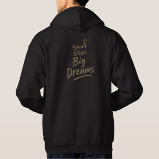 Veste À Capuche Petits Pas Grands Rêves Inspirant Motivationnel