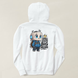 Veste À Capuche Petits Pas Grands Rêves Vêtements de Robot Anime