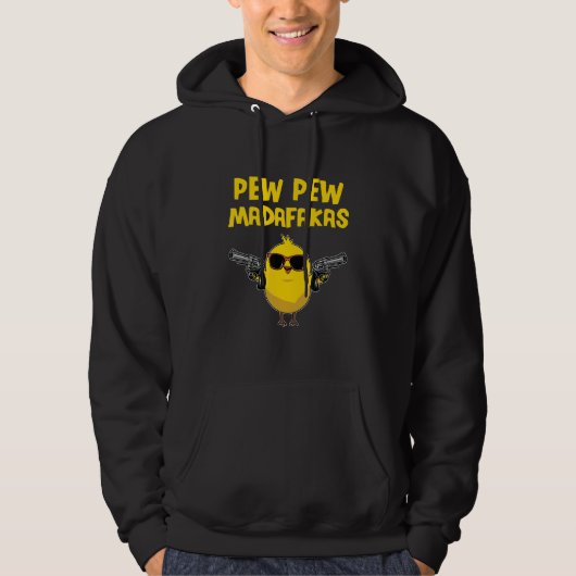 Veste À Capuche Pew Pew Madafakas Comique Chick (Devant)