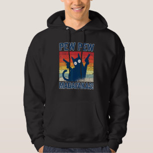 Veste À Capuche Pew Pew Pew Madafakas Cats Tops Pajamas d'été Pew