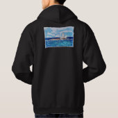 Veste À Capuche Phare en bleu (Dos)