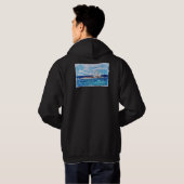 Veste À Capuche Phare en bleu (Dos entier)