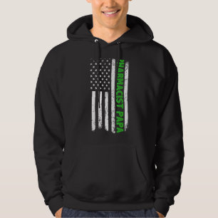 Veste À Capuche Pharmacien Papa American Flag Fête des pères