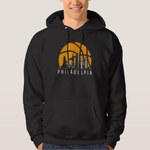 Veste À Capuche Philadelpia Basketball Pennsylvania Pa Cityscape S