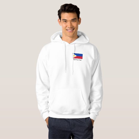 Veste À Capuche Philippines - drapeau philippin (Devant entier)