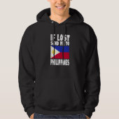 Veste À Capuche Philippines Flag Design  If lost send me to Philip (Devant)