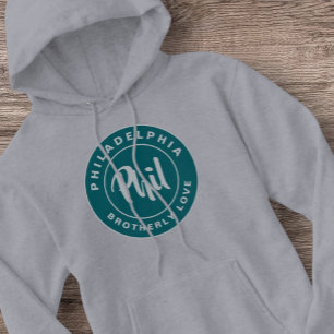 Veste À Capuche Philly Brotherly Love Culture Vert Vintage