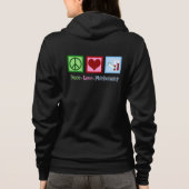 Veste À Capuche Phlebotomy d'amour de paix (Dos)