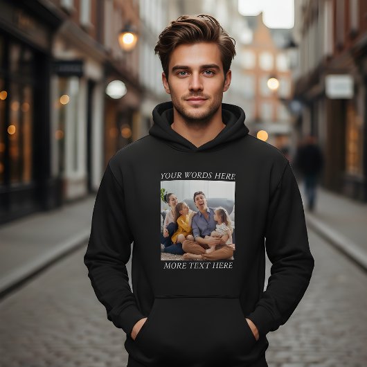 Veste À Capuche Photo Memory Custom Hoodie with Your Text