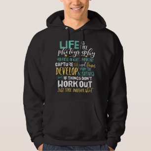 Veste À Capuche Photographie Inspirante Citation de Vie Photograph