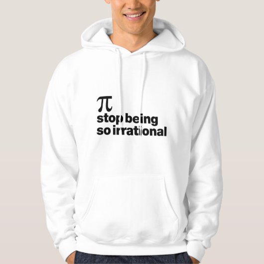 Veste À Capuche Pi irrationnel (Devant)