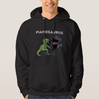 Veste À Capuche Piano Piano Pianiste Cadeau Dinosaure Musique Pian