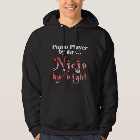 Veste À Capuche Piano Player Ninja (Devant)