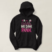 Veste À Capuche Pickleball En Octobre Nous Dînons Dans Pink Breast (Design devant)
