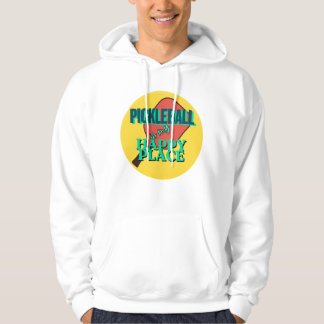 Veste À Capuche Pickleball est mon sweat-shirt Happy Place