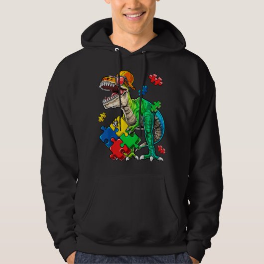 Veste À Capuche Pièce de puzzle de sensibilisation à l'autisme de (Devant)
