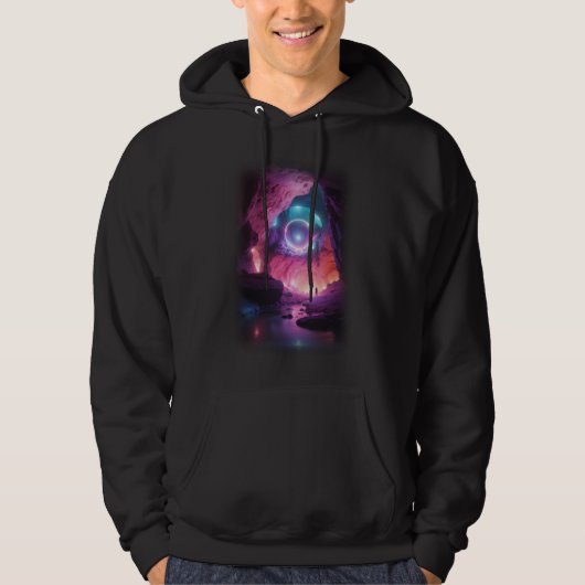 Veste À Capuche Pierre brillante 3D rose (Devant)