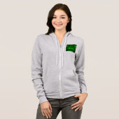 Veste À Capuche Pierre émeraude verte (Devant entier)
