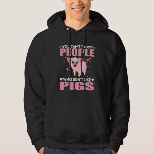 Veste À Capuche Pig Saying Hog Lover Pig Lovers Farmer Funny (Devant)
