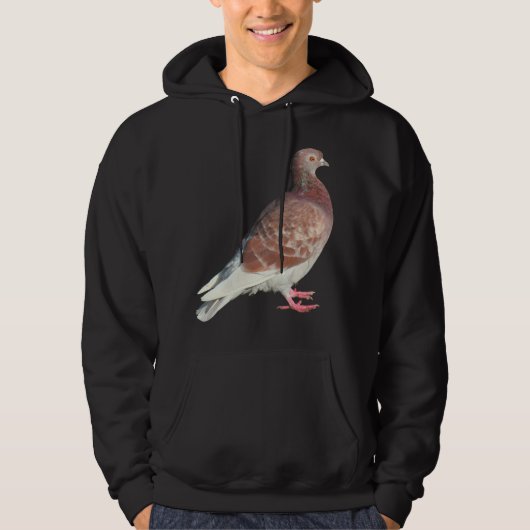 Veste À Capuche Pigeon rouge (isolé) (Devant)