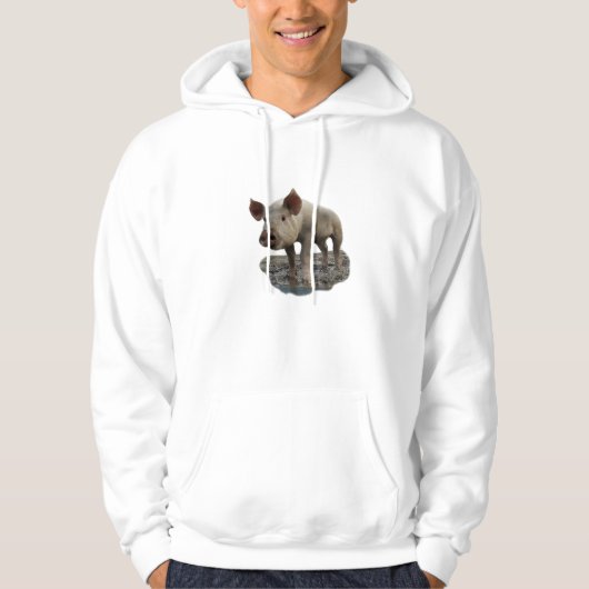 Veste À Capuche Piggy Prend Un Bain De Boue, (Devant)