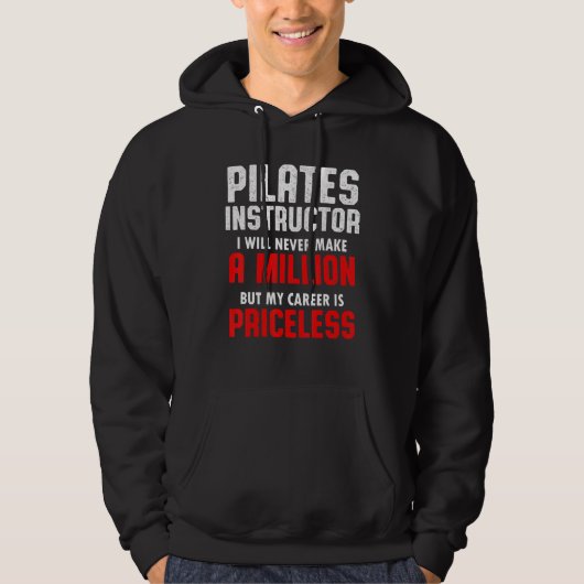 Veste À Capuche Pilates Instructor Trainer Enseignant 13 (Devant)