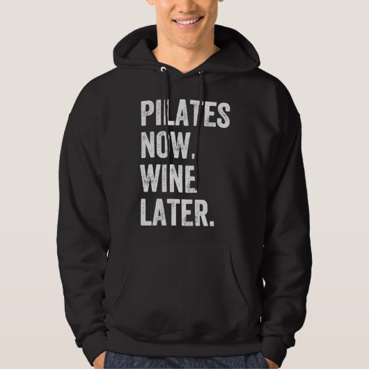 Veste À Capuche Pilates maintenant Vin plus tard Pilates (Devant)