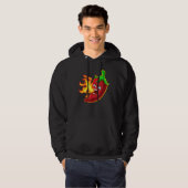 Veste À Capuche Piment Chilli Respirant Feu Piments Chauds Sauce (Devant entier)