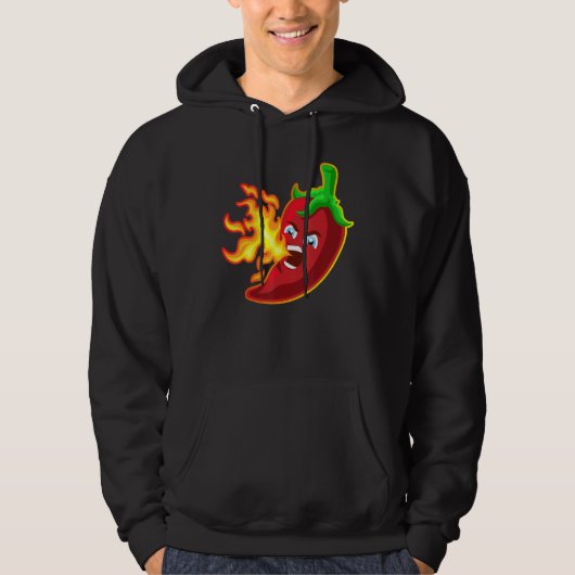 Veste À Capuche Piment Chilli Respirant Feu Piments Chauds Sauce (Devant)