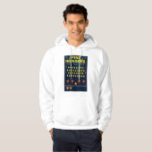 Veste À Capuche Pine Invaders-Empire d'ananas Série de jeux rétro (Devant entier)