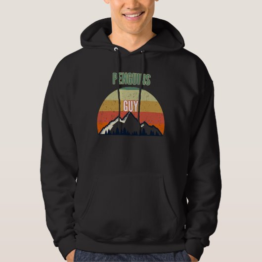 Veste À Capuche Pingouins pour hommes pingouins type (Devant)
