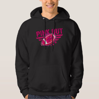 Veste À Capuche Pink Out Cancer du sein Sensibilisation Football B