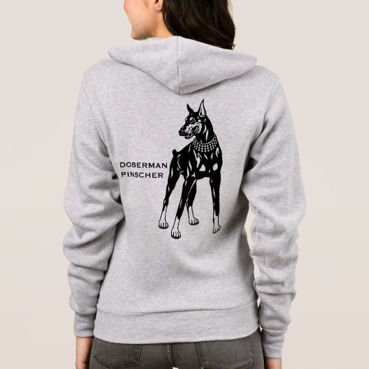 Veste À Capuche pinscher de dobermann (Dos)