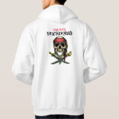 VESTE À CAPUCHE PIRATE SKULL CROSS SWORDS FRÈRE (Dos)