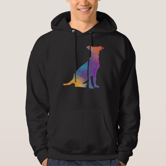 Veste À Capuche Pitbull arc-en-ciel (Devant)