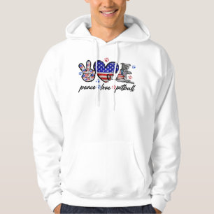 Veste À Capuche Pitbull Chien Paix Aimer Pitbull 4 juillet Amériqu