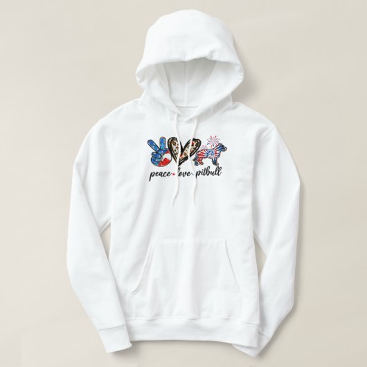 Veste À Capuche Pitbull Chien Paix Aimer Pitbull Chien Tie Dye Leo (Design devant)