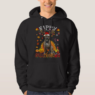 Veste À Capuche Pitbull Dog Happy Hallothanksmas Halloween Thanksg