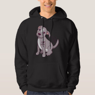 Veste À Capuche Pitbull Puppy Tattoo I Heart Mom Funny