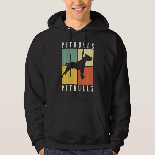 Veste À Capuche Pitbulls Chien Design (Devant)