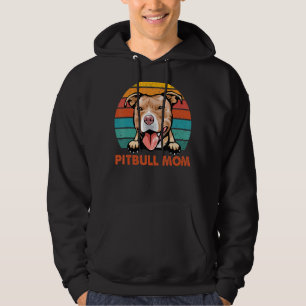 Veste À Capuche Pittie Maman Pitbull Chien Fête des mères Femmes