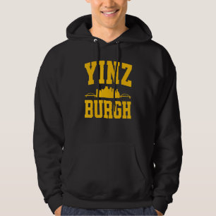 Veste À Capuche Pittsburgh Yinz  Yinzer Steel City Toit 412 Hom