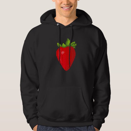 Veste À Capuche Pixel Fraise (Devant)