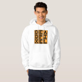Veste À Capuche Pixel mort, image brûlée (Devant entier)