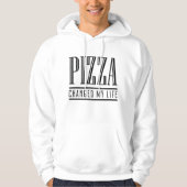 Veste À Capuche Pizza a changé ma vie (Devant)
