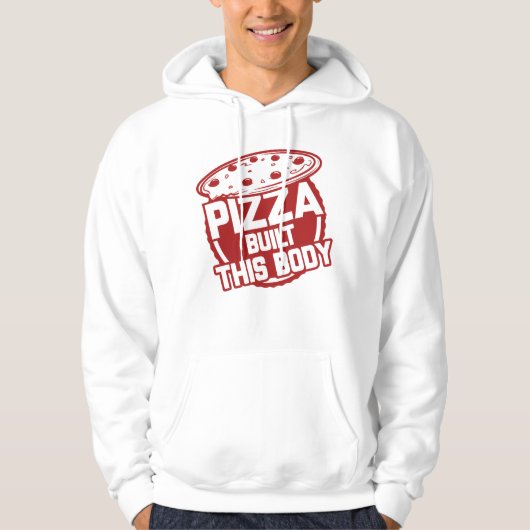 Veste À Capuche Pizza Construit Ce Corps (Devant)