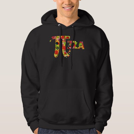 Veste À Capuche Pizza Pi Funny Pi Day Funny Pizza Pi 1 (Devant)