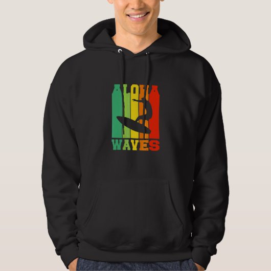 Veste À Capuche Plage Aloha Hawaï Surfbeach Surf (Devant)