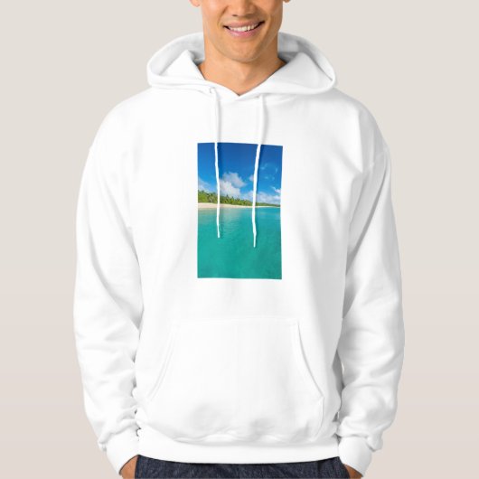 Veste À Capuche Plage bordée de palmiers, Tonga (Devant)