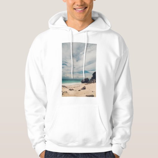 Veste À Capuche Plage dans Tulum, Mexique (Devant)